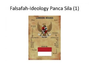 FalsafahIdeology Panca Sila 1 PANCA SILA untuk Indonesia