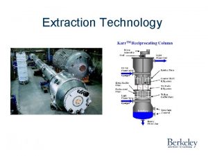 Extraction Technology Extraction Process Figure 8 1 Typical