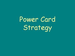 Power Card Strategy Strategy Script st 1 Card