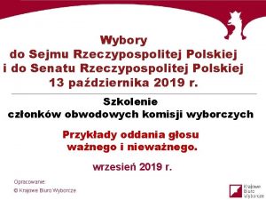 Wybory do Sejmu Rzeczypospolitej Polskiej i do Senatu