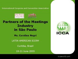 International Congress and Convention Association Partners of the
