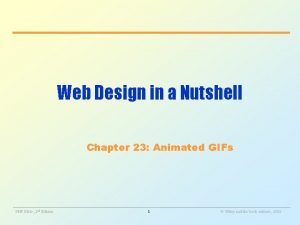 Web Design in a Nutshell Chapter 23 Animated