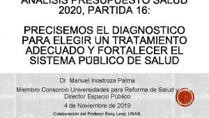 Dr Manuel Inostroza Palma Miembro Consorcio Universidades para
