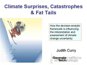 Climate Surprises Catastrophes Fat Tails How the decisionanalytic