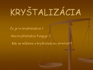 Aparatura na krystalizaciu
