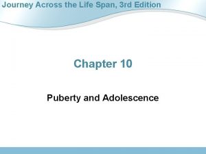 Journey Across the Life Span 3 rd Edition