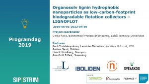 Organosolv lignin hydrophobic nanoparticles as lowcarbonfootprint biodegradable flotation