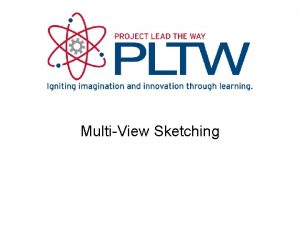 MultiView Sketching MultiView Drawing Shows two or more