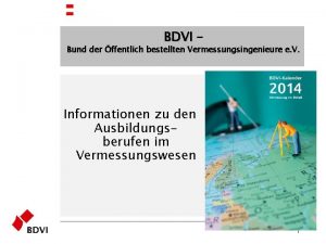 BDVI Bund der ffentlich bestellten Vermessungsingenieure e V