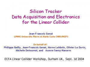 Silicon Tracker Data Acquisition and Electronics for the