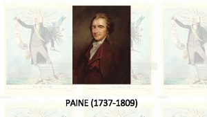 PAINE 1737 1809 DOVE C LA LIBERT QUELLO