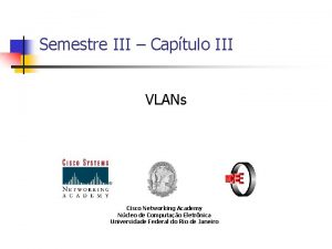 Semestre III Captulo III VLANs Cisco Networking Academy