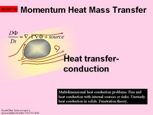 MHMT 10 Momentum Heat Mass Transfer Heat transferconduction