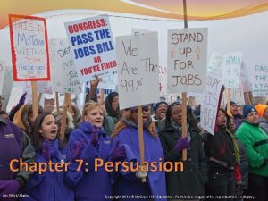 Chapter 7 Persuasion Jim WestAlamy Copyright 2016 Mc