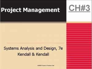 Project Management Systems Analysis and Design 7 e