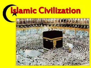 Islamic Civilization Before Islam Before Islam The Arabian