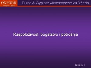 OXFORD UNIVERSITY PRESS Burda Wyplosz Macroeconomics 3 rd