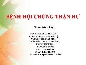 BNH HI CHNG THN H Nhm trnh by