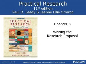 Practical Research 11 th edition Paul D Leedy