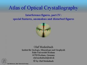 Atlas of Optical Crystallography Interference figures part IV