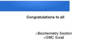 Congratulations to all Biochemistry Section GMC Surat Laboratory