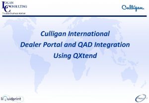 Trusted Business Advisor Culligan International Dealer Portal and