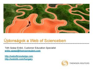jdonsgok a Web of Scienceben Tth Szsz Enik