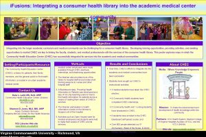 i Fusions Integrating a consumer health library into