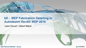 b 5 MEP Fabrication Detailing in Autodesk Revit