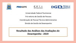 Universidade Federal Fluminense Prreitoria de Gesto de Pessoas