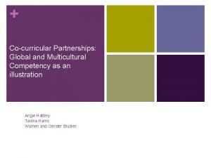 Cocurricular Partnerships Global and Multicultural Competency as an