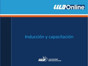 Induccin y capacitacin La ltima fase del proceso