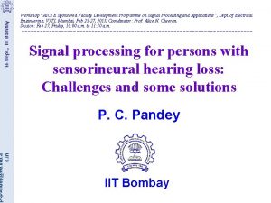 EE Dept IIT Bombay pcpandeyee iitb a c