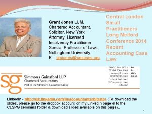 Grant Jones LLM Chartered Accountant Solicitor New York