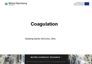 Coagulation Shandong Jianzhu University China Lab purpose Task