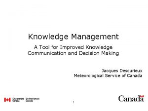 Knowledge Management A Tool for Improved Knowledge Communication