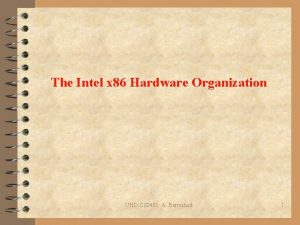 The Intel x 86 Hardware Organization UHD CS