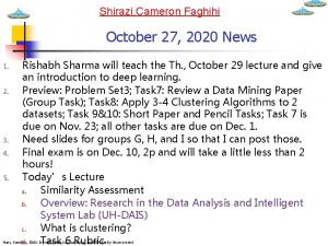 Shirazi Cameron Faghihi October 27 2020 News Rishabh