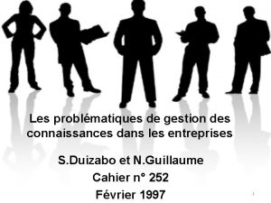 Les problmatiques de gestion des connaissances dans les