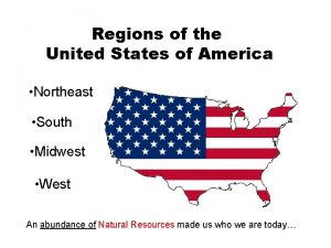 Regions of the United States of America Northeast