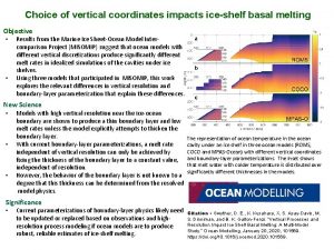 Choice of vertical coordinates impacts iceshelf basal melting