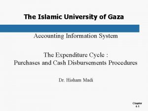 The Islamic University of Gaza Accounting Information System