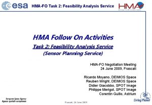 HMAFO Task 2 Feasibility Analysis Service HMA Follow