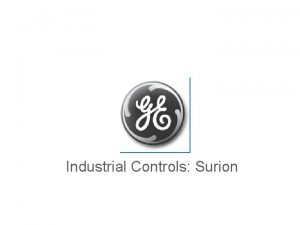 Surion GE Power Controls Industrial Controls Surion GE