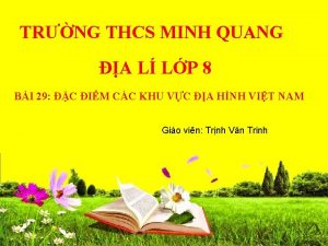 TRNG THCS MINH QUANG A L LP 8