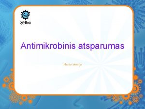 Antimikrobinis atsparumas Hario istorija Haris turjo gulti ligoninje