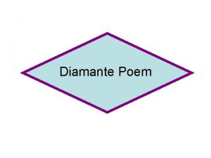 Diamante Poem What is a Diamante Poem A