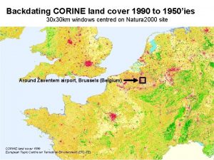Backdating CORINE land cover 1990 to 1950ies 30