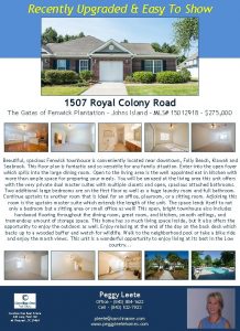 Recently Upgraded Easy To Show 1507 Royal Colony