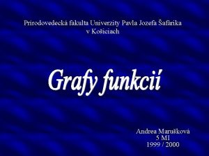 Prrodovedeck fakulta Univerzity Pavla Jozefa afrika v Koiciach